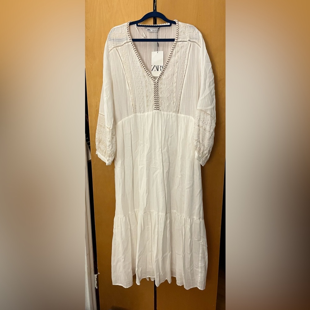 Zara White Lace Dress NWT